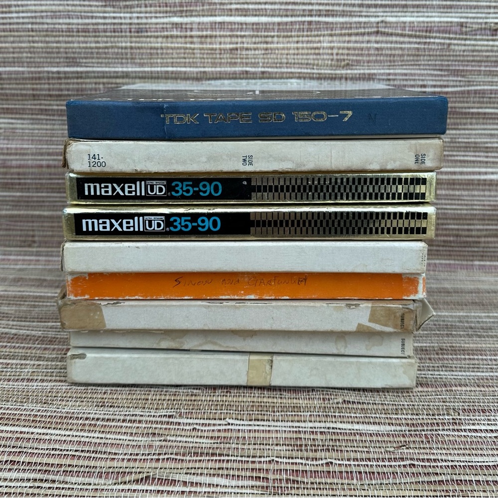 Mixed Lot 9 Reel to Reel tapes